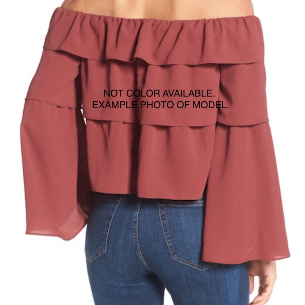 NEW! STOREE | OFF THE SHOULDER RUFFLE TOP - Picture 5 of 5